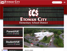 Tablet Screenshot of etowahcityschool.com